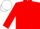 Silk - Red, white trim, white LUKE emblem on back, matching cap