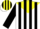 Silk - White, Yellow Yoke, Yellow and Black SR, Yellow and Black Stripes on Sle