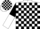 Silk - White, Black Blocks, Black and White Halved Sleeves