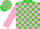Silk - LIME GREEN, Pink Blocks, Pink Blocks on Sleeves