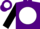 Silk - PURPLE, Purple 'C' on White disc, White Bars on Black sleeves