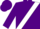 Silk - Purple, White Cross Sash