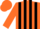 Silk - Orange, Black Stripes on Orange Sleeves, Orange Cap