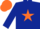 Silk - Dark Blue, Orange Star, Orange Cap