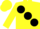 Silk - Yellow, Black large spots