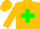 Silk - Gold, Forest Green Cross of L