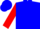 Silk - Blue, Red 'W', Blue Bars on Red Sleeves