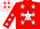 Silk - Red, Red Star in  White Star on Back, White Stars on R