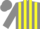 Silk - Grey and Yellow stripes, Grey cap