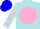 Silk - Powder Blue, Blue C on Pink disc, Pink spots on Sleeves, Blue Cap