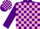 Silk - Purple, Pink 'GC' on Back, Pink Blocks on Purple sleeve