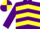 Silk - Purple and Yellow chevrons, quartered cap