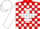 Silk - Red, White Swiss Cross, White Blocks on Sleeves and Cap