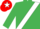 Silk - EMERALD GREEN, white sash, red cap, white star