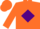 Silk - Orange, Purple Diamond, Orange 'C', Orange and Purple Diagonal Quar