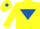 Silk - Yellow, Royal Blue inverted triangle and diamond on cap