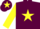 Silk - Maroon, Yellow star, sleeves and star on cap