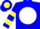 Silk - Blue, Blue RKH on Yellow Circled White disc, Yellow Bars on Sleeves, Blu