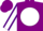 Silk - Royal Purple, White disc, Purple 'WR', White Sleeves, Purple Seams