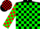 Silk - Black, Red and Green Blocks on S