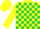 Silk - Yellow and Lime Green Blocks, Yellow Cap