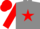 Silk - Grey, Red star, Red sleeves and cap