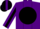 Silk - Purple, Black 'CCV' on Black disc, Black Stripe