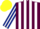 Silk - Maroon and White stripes, Dark Blue and White striped sleeves, Yellow cap
