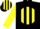 Silk - Black, Black 'Z' in Yellow disc, Black Stripes on Yellow on Sleeves