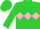 Silk - Lime Green, Pink Diamond Belt,
