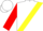 Silk - White, Red and Yellow Sash, White and Yellow Bars on Red Sleeves