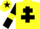 Silk - Yellow, Black Cross of Lorraine, Black sleeves, Yellow armlets, Yellow cap, Black star