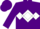 Silk - Purple, White Diamond Framed 'P', White Diamond Hoop on S