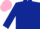 Silk - Dark blue body, pink shoulders, dark blue arms, pink cap, dark blue hooped