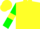 Silk - Yellow body, green arms, yellow armlets, yellow cap