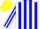 Silk - White body, soft blue striped, white arms, soft blue striped, yellow cap