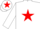 Silk - White body, red star, white arms, white cap, red star