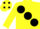 Silk - Yellow, large black spots, Yellow sleeves, Yellow cap, Black spots