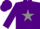 Silk - Purple, grey star, Purple sleeves and cap