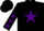 Silk - Black, Purple Star, Purple Stars on Sleeves