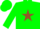 Silk - Green body, brown star, green arms, green cap