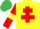 Silk - Yellow, Red Cross of Lorraine, Red sleeves, Yellow armlets, Emerald Green cap