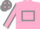 Silk - Pink body, grey hollow box, pink arms, grey seams, grey cap, pink diamonds