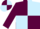 Silk - Maroon and Light Blue (quartered), Maroon sleeves, quartered cap