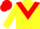 Silk - Yellow body, red chevron, yellow arms, red cap, yellow hooped
