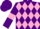 Silk - Purple and Pink diamonds, Purple sleeves, Pink armlets, Purple cap