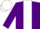 Silk - Purple body, white strip, purple arms, white cap