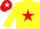 Silk - Yellow, red star, yellow sleeves, red cap, white star