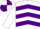 Silk - White & purple chevrons, white sleeves, qtd cap