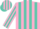 Silk - Pink, turquoise stripes